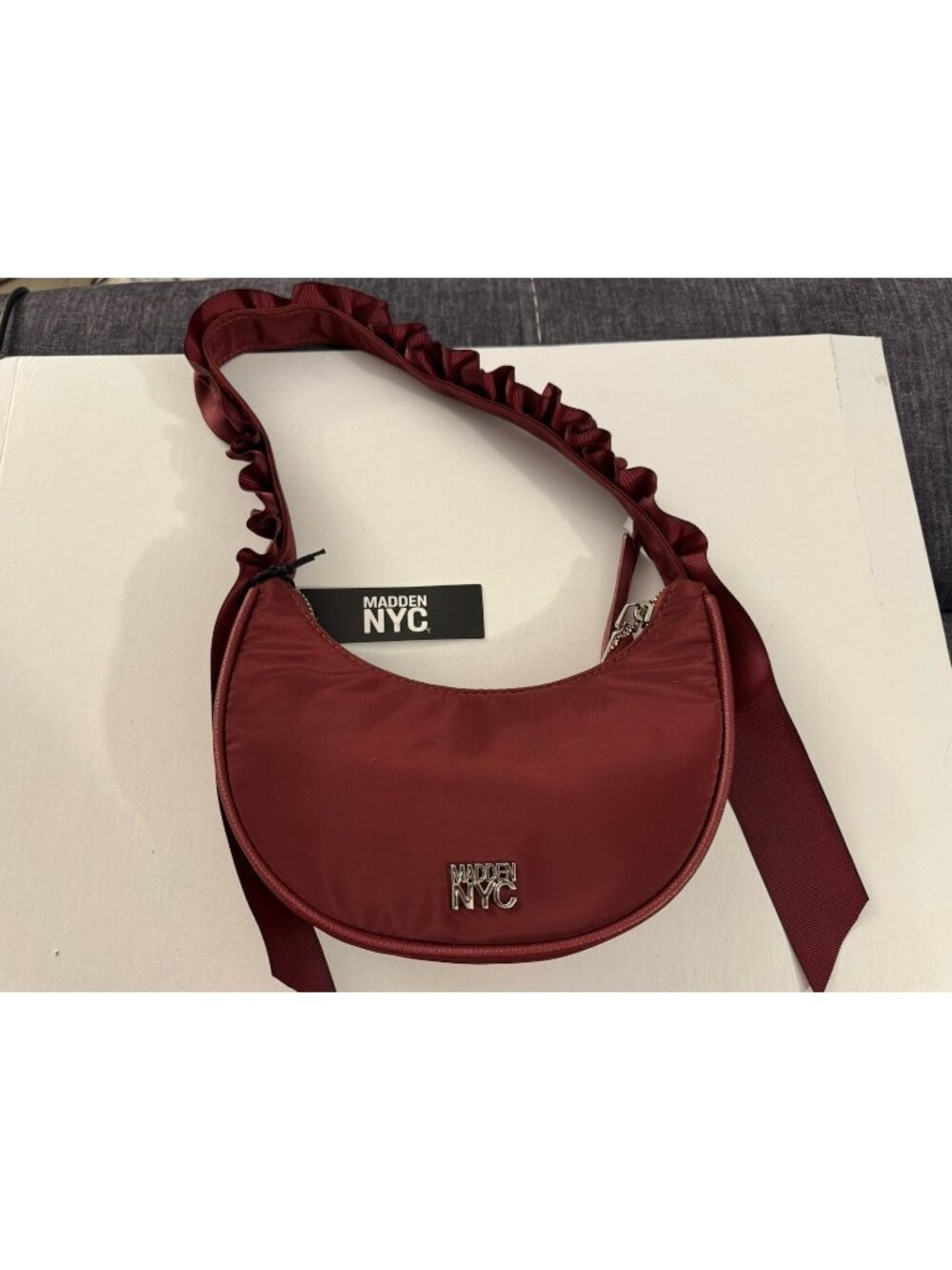 Burgundy Madden NYC Purse Pretty New E4
